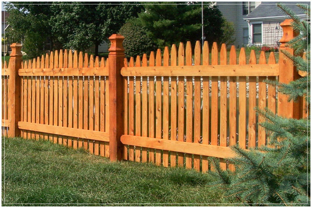 A stunning, custom made cedar fence for a homeowner in Ohio.